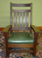 Front view, rocking chair.